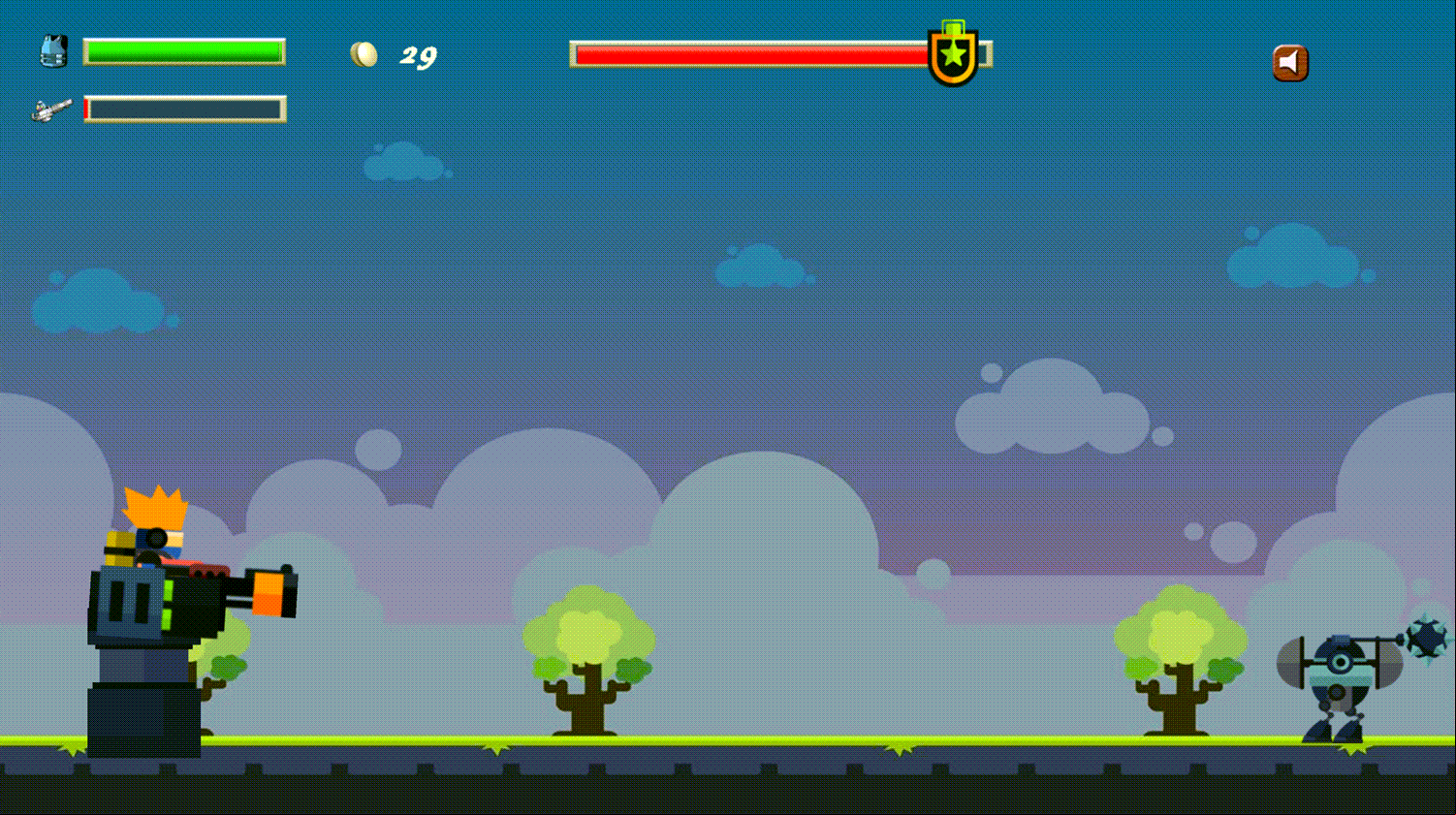 Base Defense Game Screen Screenshot.