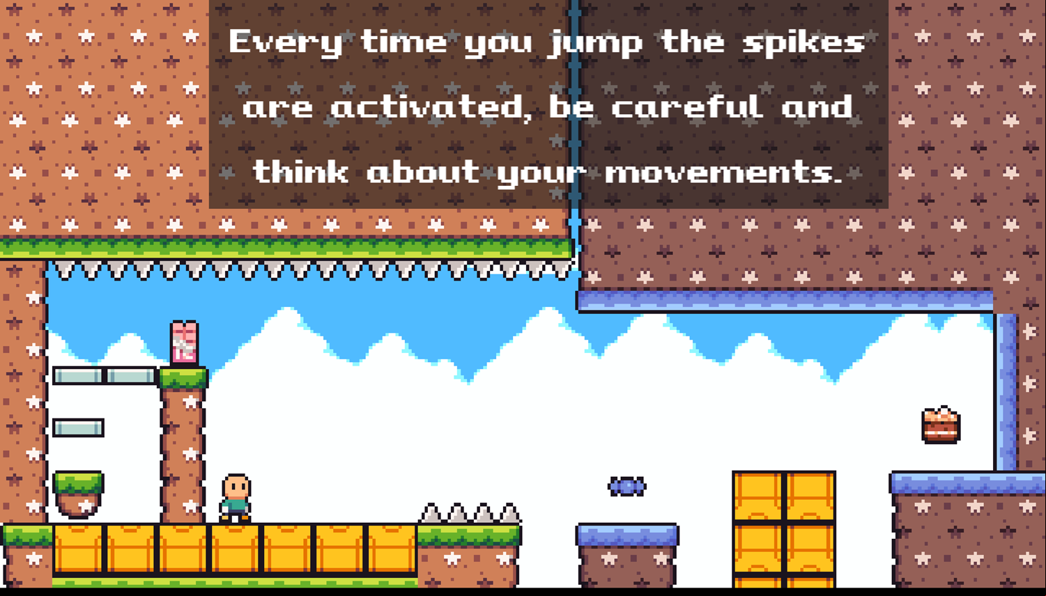 Candy Leap Game Instructions Screenshot.