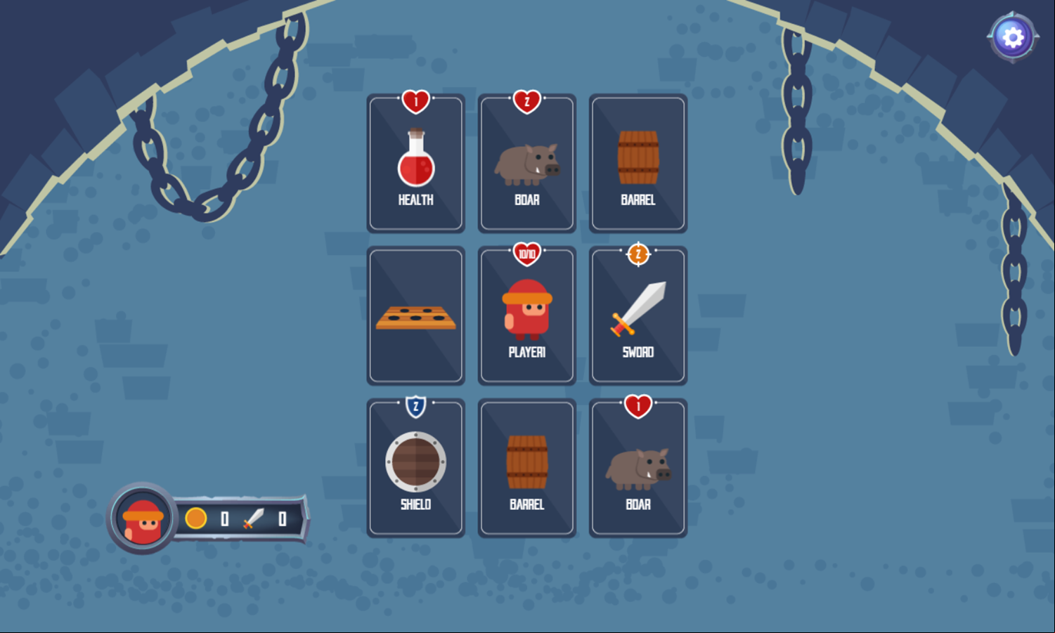 Card Attack Game Start Screenshot.