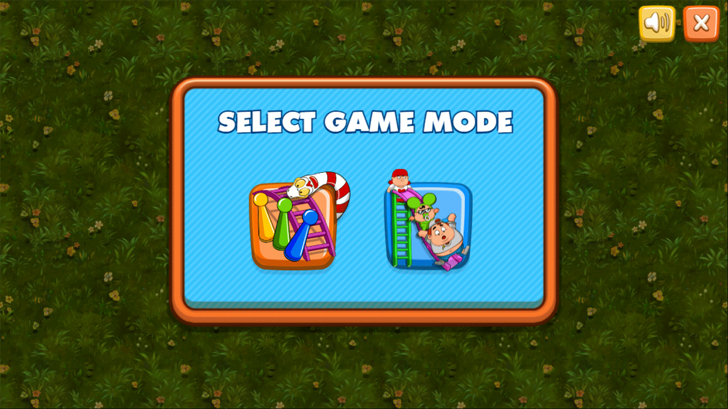 Chutes and Ladders Level Select Screenshot.