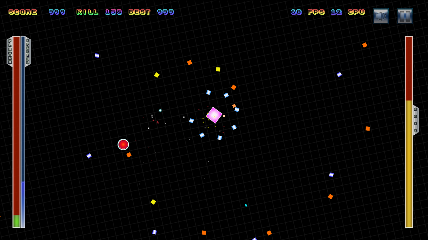 Circle vs Square Game Screenshot.