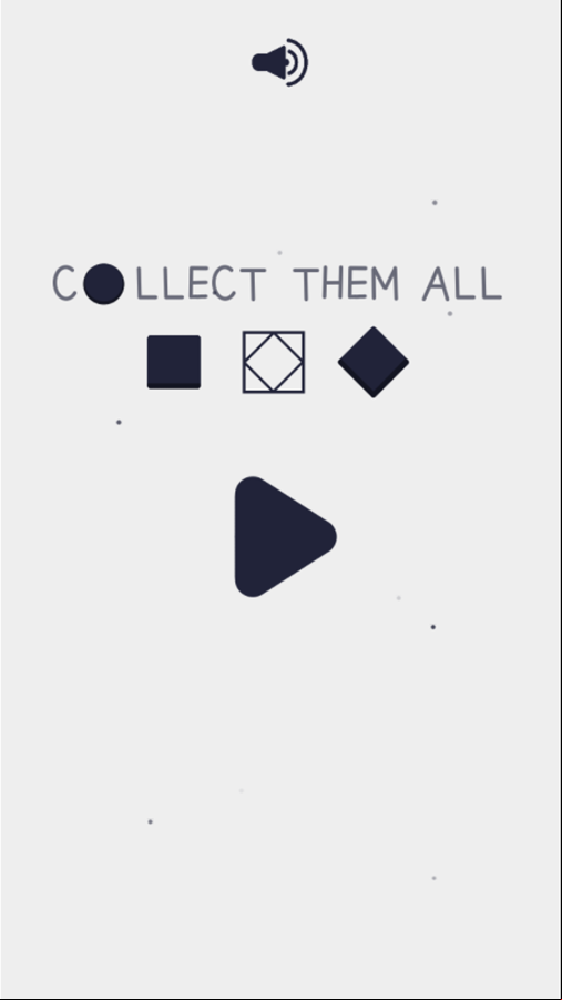 Collect Them All Game Welcome Screen Screenshot.