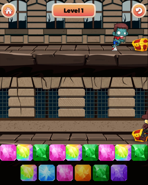 Color Hero Game Level Play Screenshot.