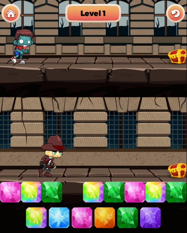 Color Hero Game Level Start Screenshot.