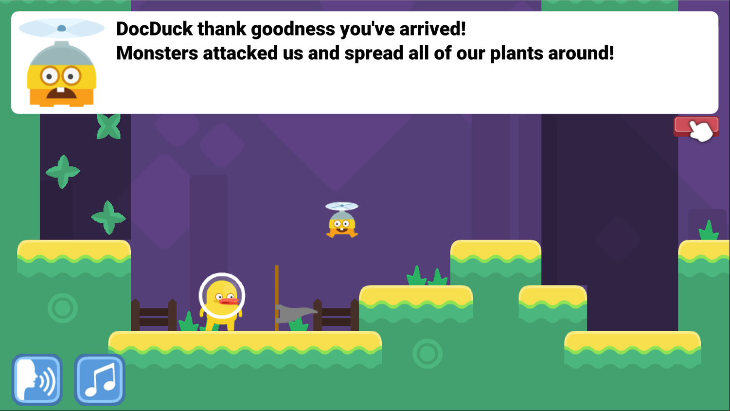 DocDuck Scientific Method Game Monsters Attacked Screenshot.