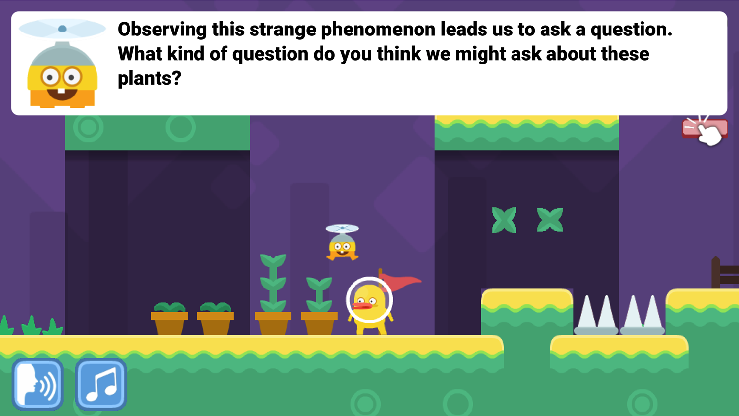 DocDuck Scientific Method Game Observing Strange Phenomenon Screenshot.