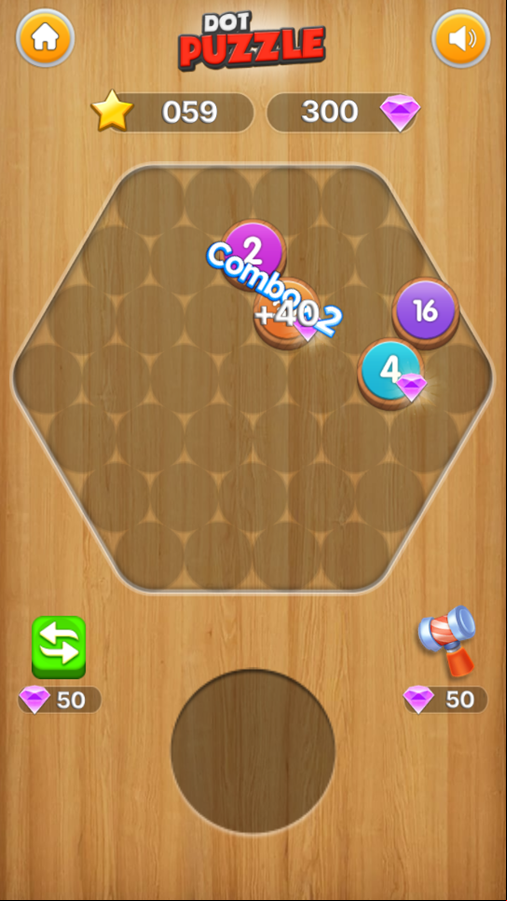 Dot Puzzle Game Start Screenshot.