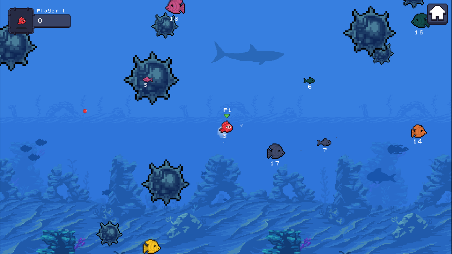 Fish Frenzy Game Screenshot.
