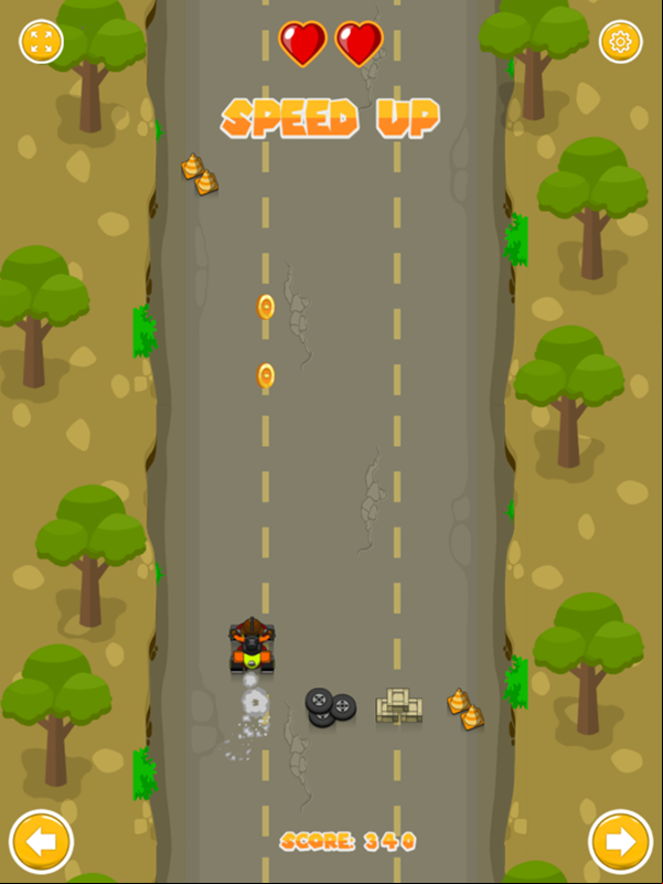 Kart Rush Game Play Screenshot.