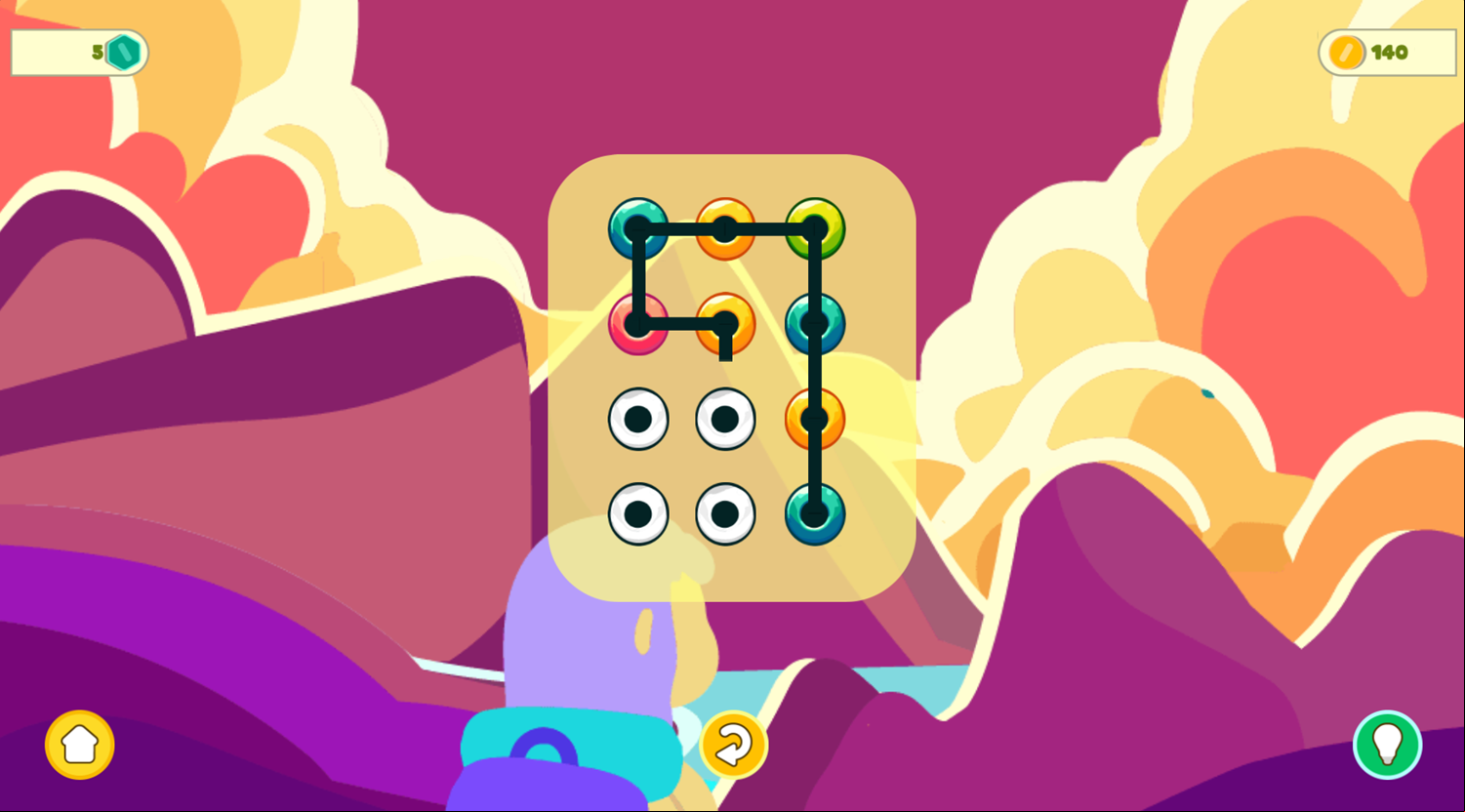 Line On Hole Game Next Level Screenshot.