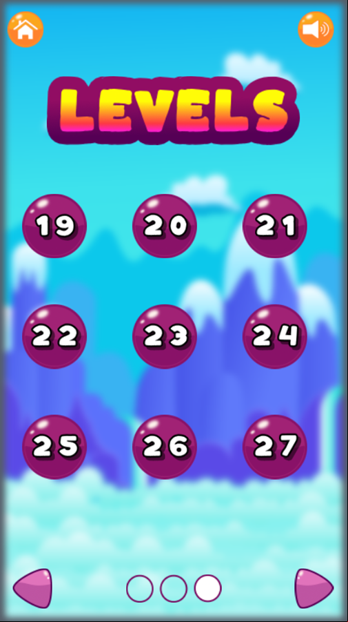 Lupi Square Game Level Select Screen Screenshot.