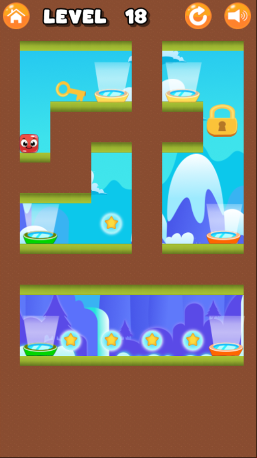 Lupi Square Game Level With Many Warps Screenshot.