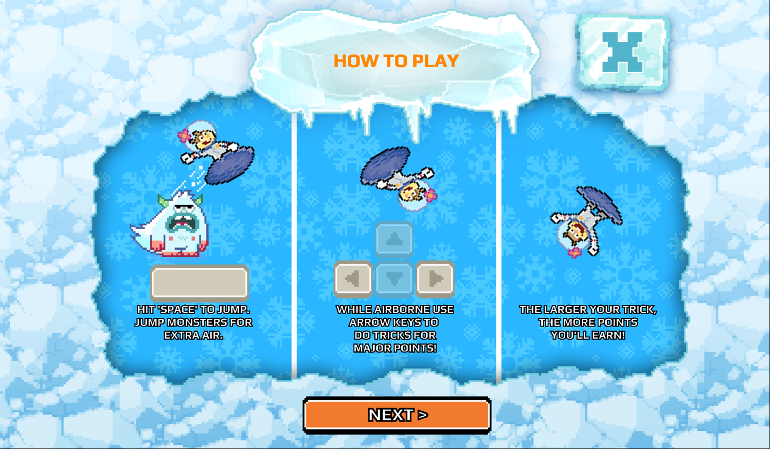 Nick Champions of the Chill 2 Game High Kickin Shreddin How To Play Screenshot.