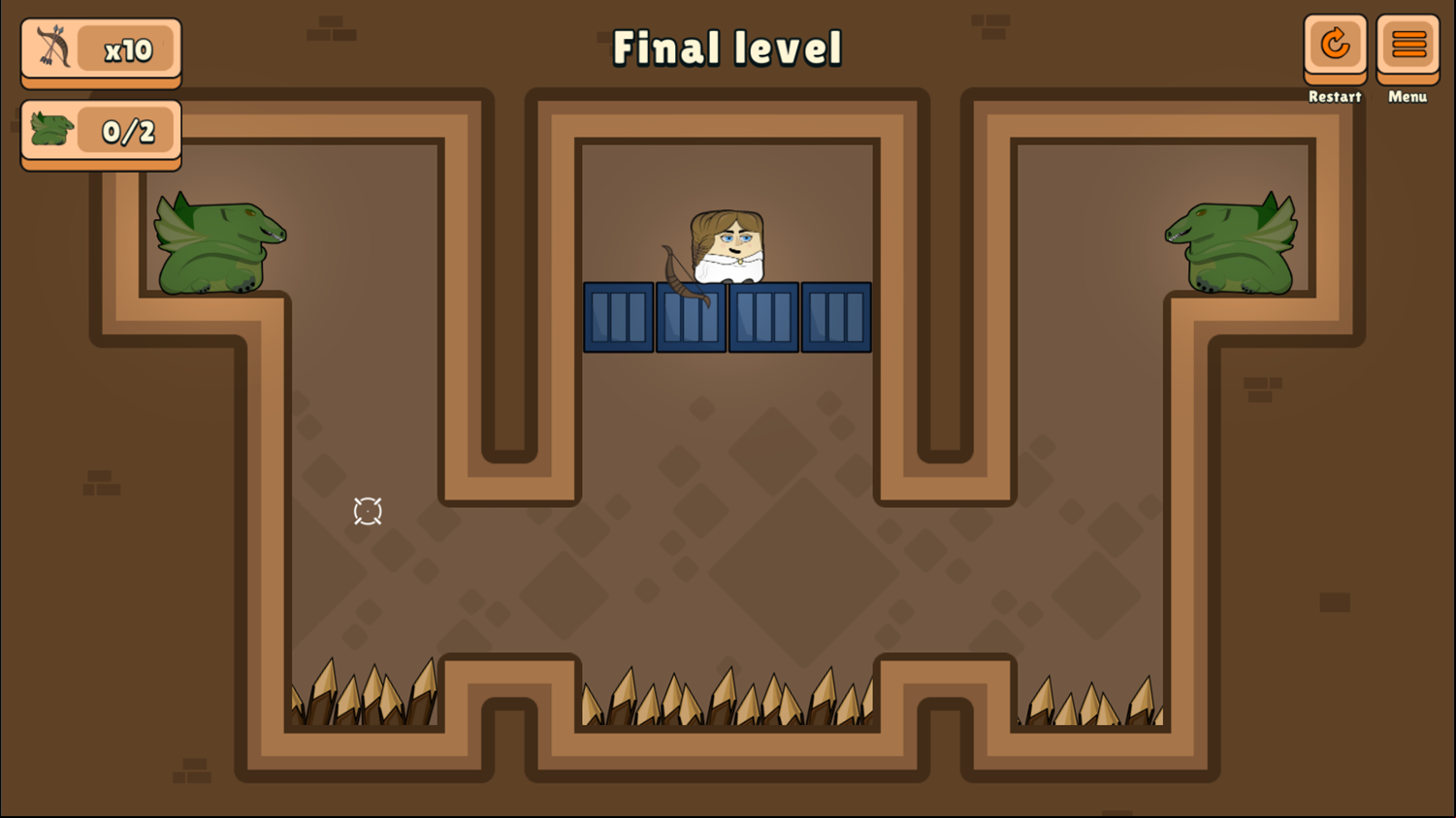 Nina Quest Game Final Level Screenshot.
