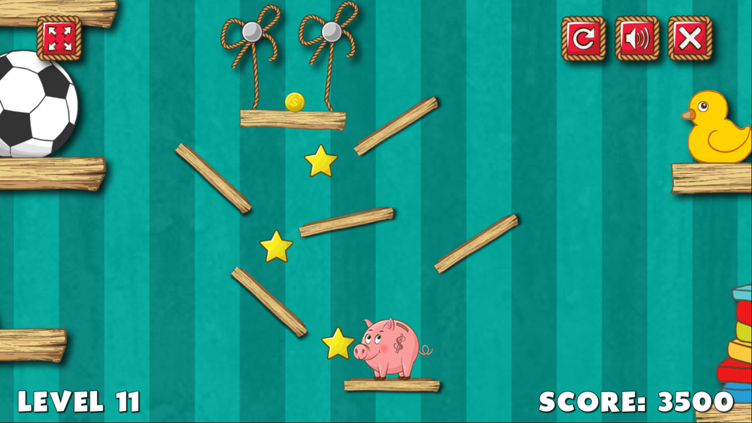 Piggy Bank Adventure Game Next Level Screenshot.