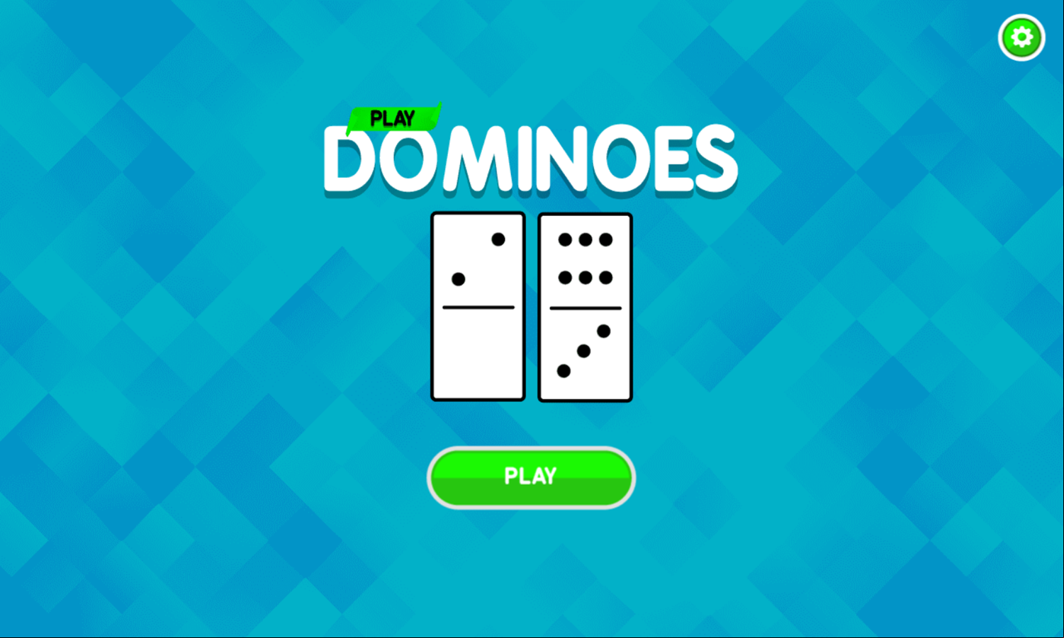 Play Dominoes Game Welcome Screen Screenshot.