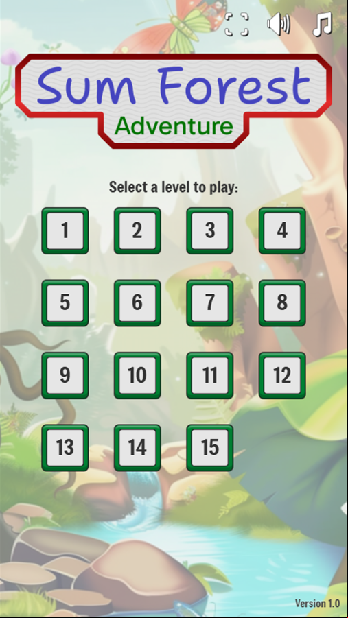 Sum Forest Adventure Game Completed Screen Screenshot.
