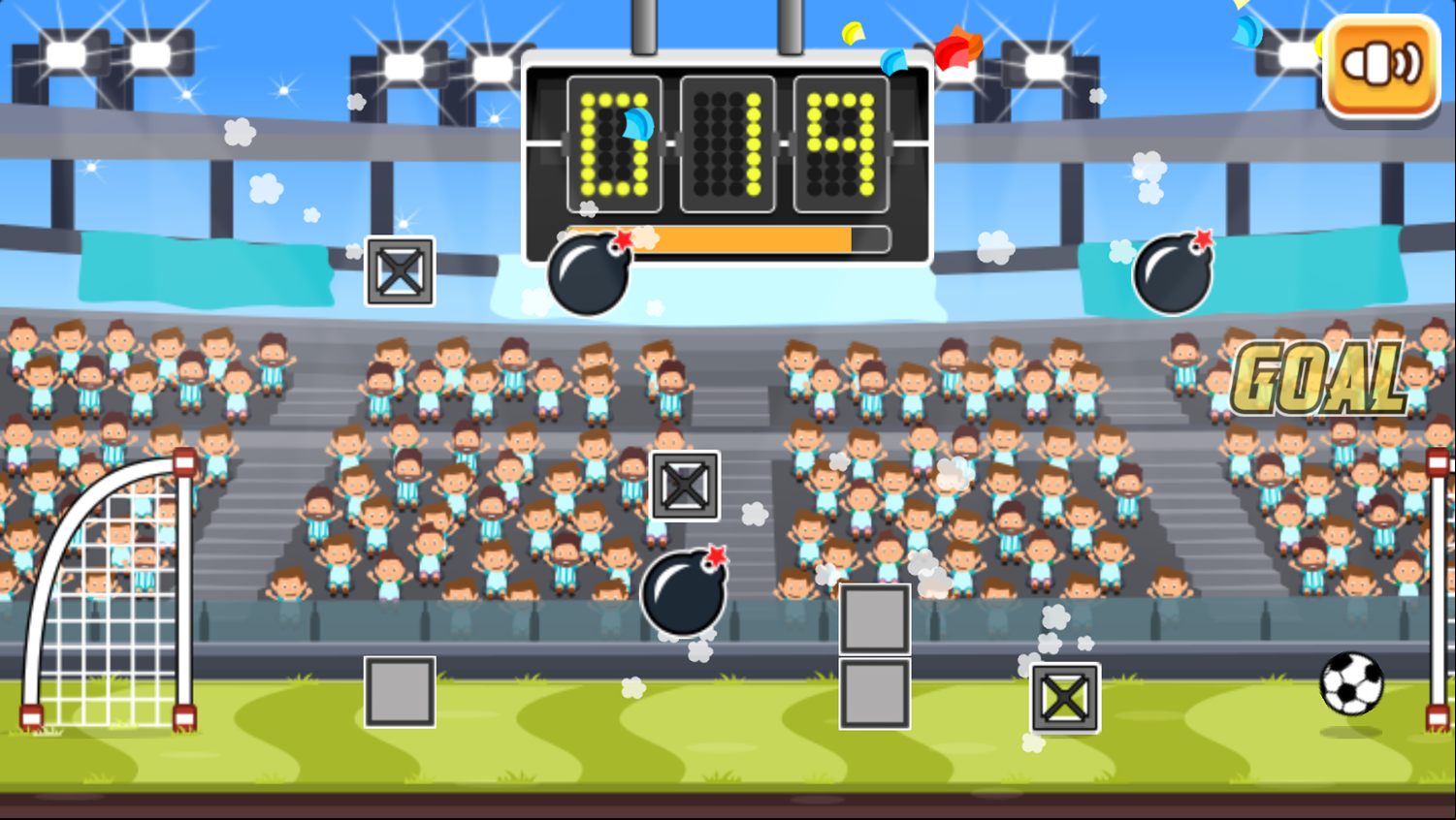 Tap Tap Goals Game Challenges Screenshot.
