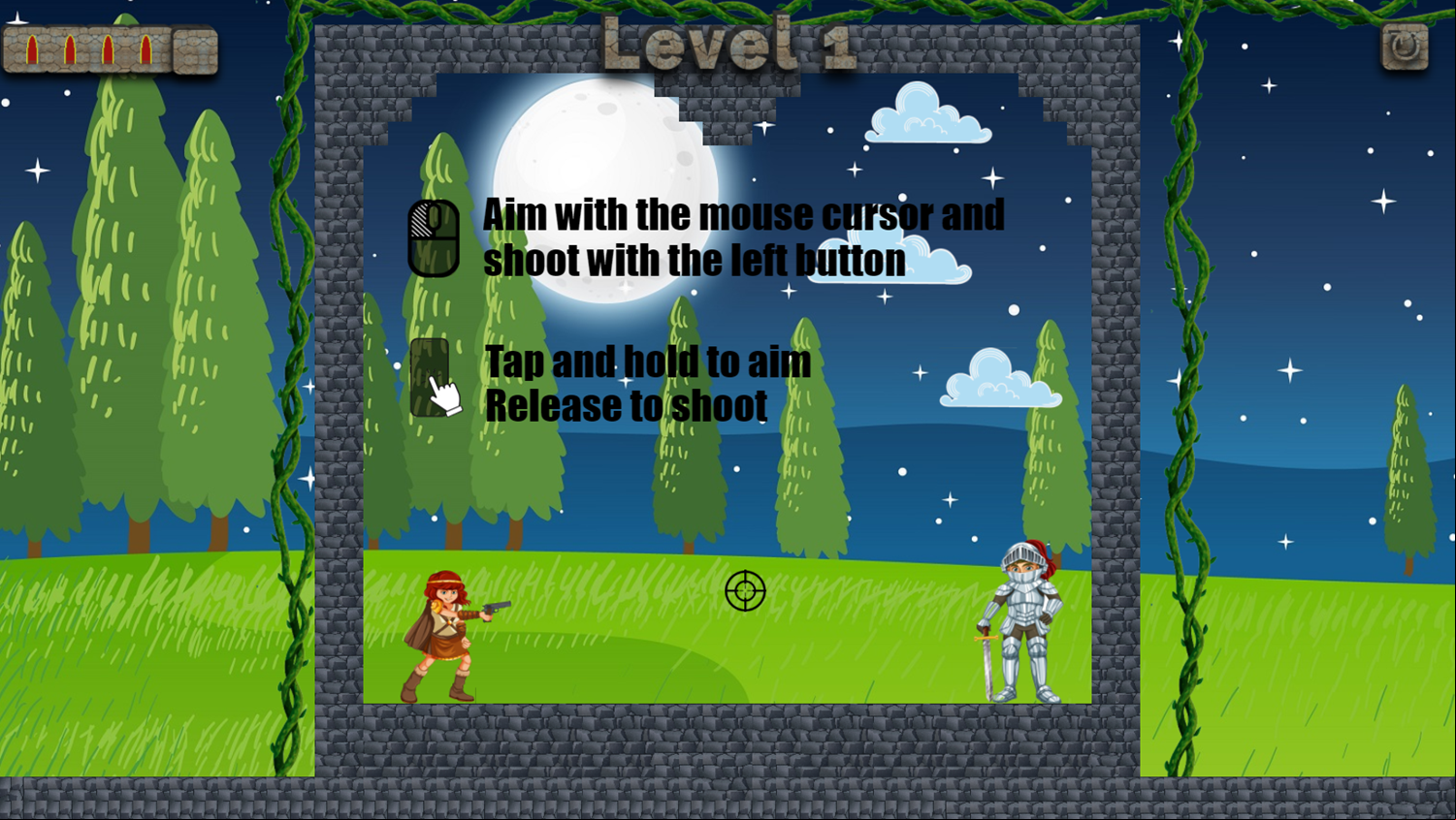 Target Triumph Game How to Play Screen Screenshot.