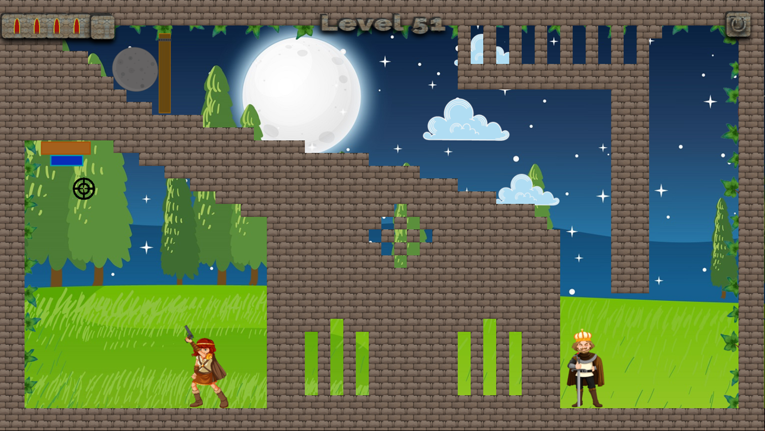 Target Triumph Game Rolling Rock Screenshot.