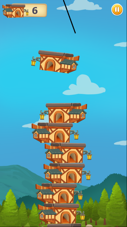 Tower Builder Game Play Screenshot.