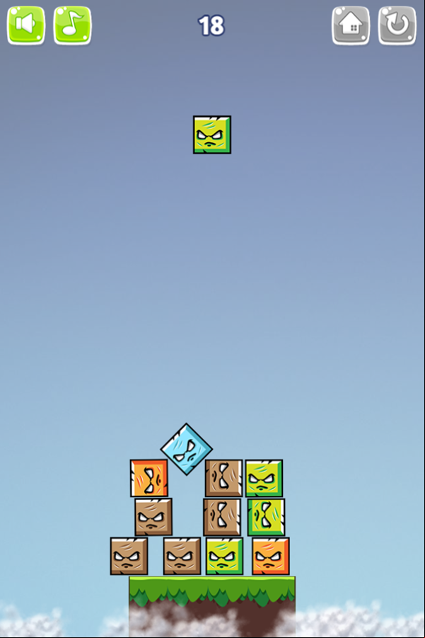 Tower Challenge Game Play Screenshot.