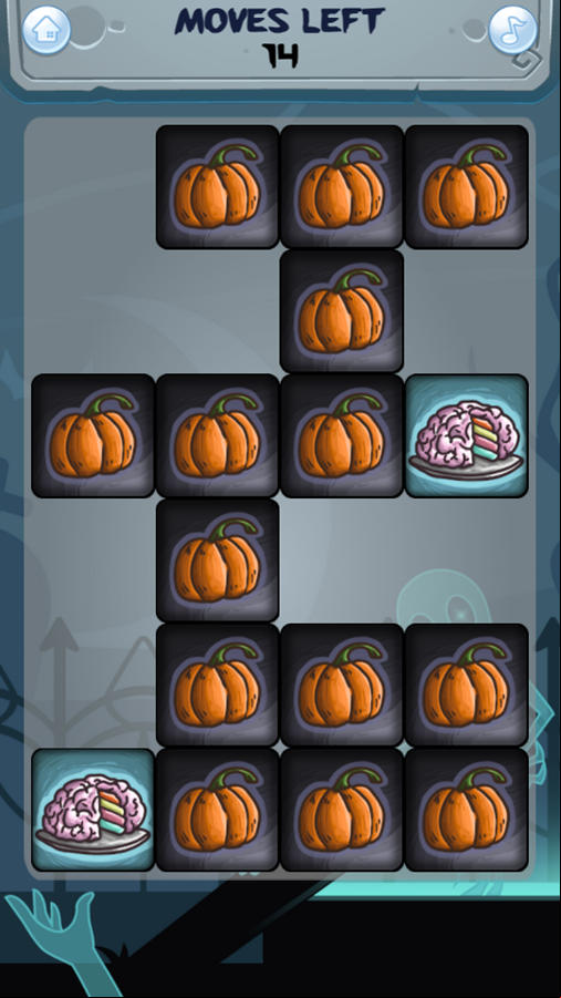 Trick or Treat Game Progress Screenshot.