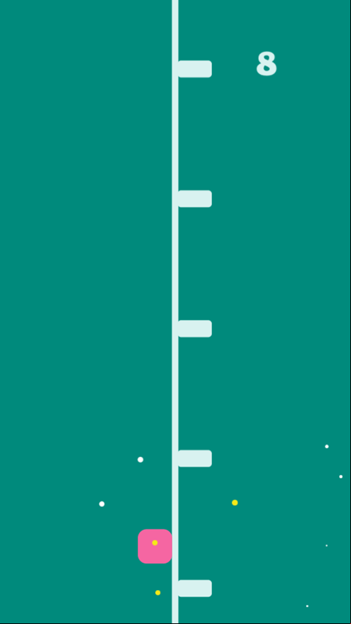 Two Cubes Game Over Screenshot.