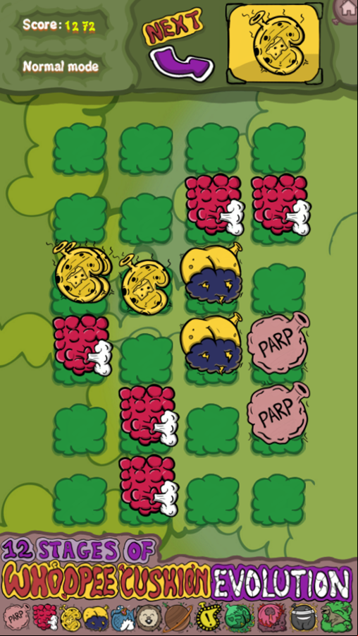 Whoopie Cushion Evolution Game Play Screenshot.