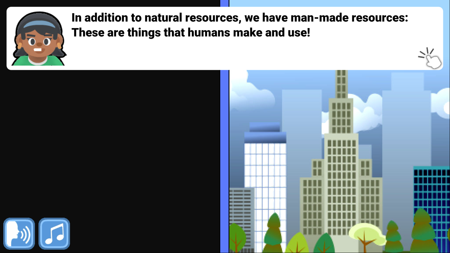 World of Resources Game Man Made Resources Screenshot.
